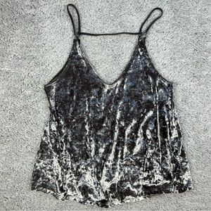 American Eagle Top Womens Extra Small Crushed Velvet Party Night Out Club Rodeo